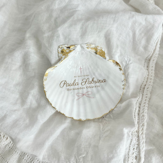 Baptism Shell: Personalized with name