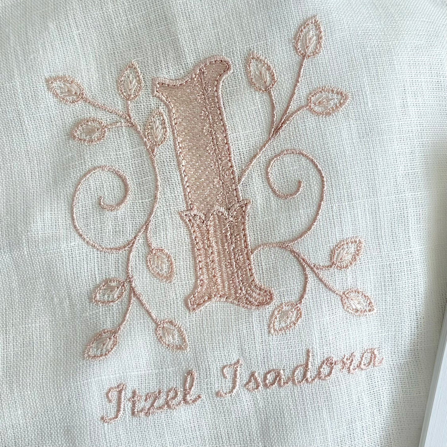 Personalized Linen Baptism Cloth