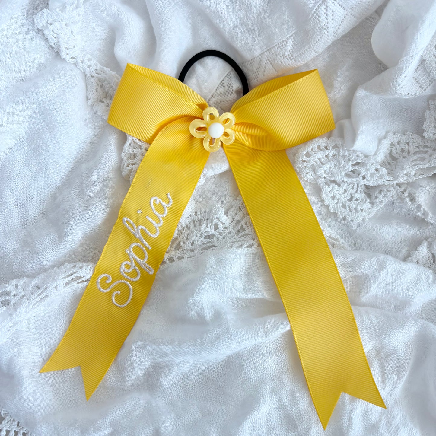 YELLOW + Flower Charm