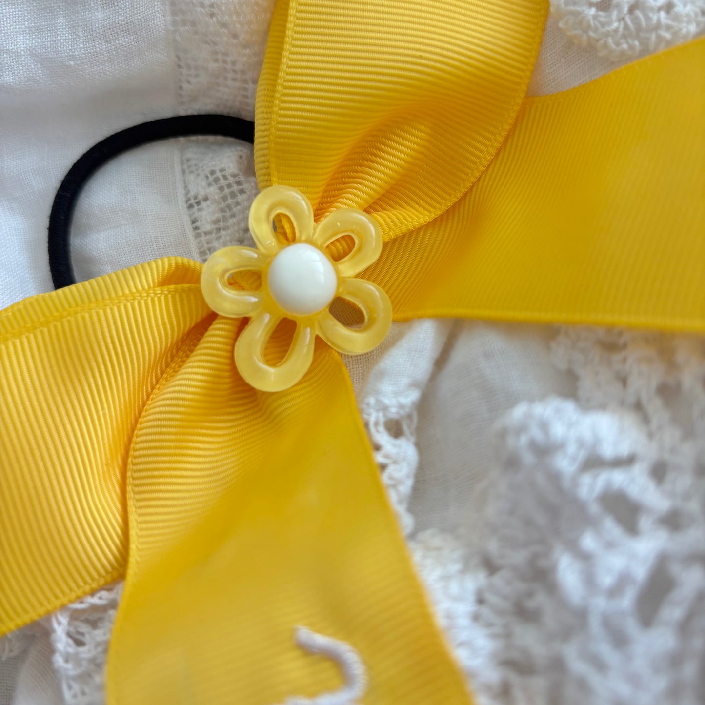 YELLOW + Flower Charm