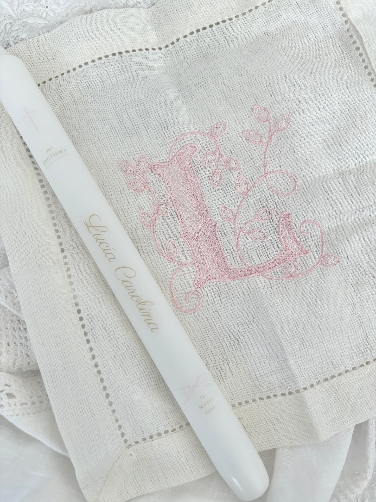 Personalized Linen Baptism Cloth