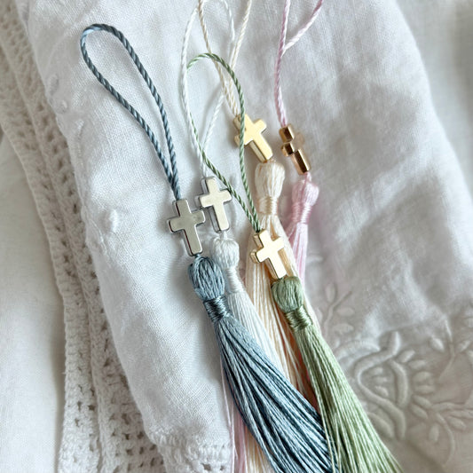 ADD CROSS CHARM TO BOOKMARKS