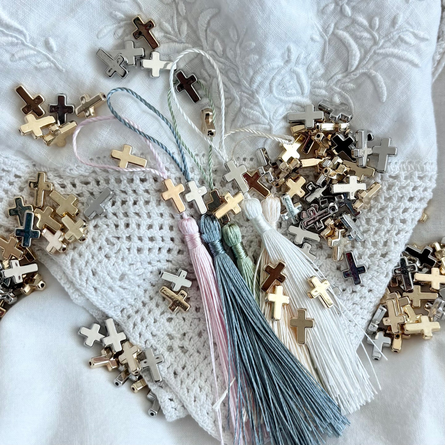 ADD CROSS CHARM TO BOOKMARKS