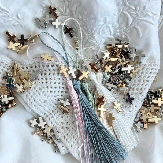 ADD CROSS CHARM TO BOOKMARKS